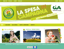 Tablet Screenshot of laspesaincampagna.it